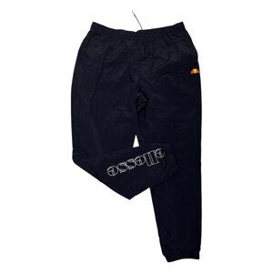 ELLESSE Black Designer Casual Windbreaker Activewear Splash Pants Mens XL